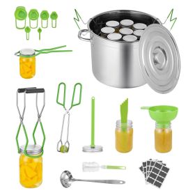 VEVOR Canning Supplies Starter Kit, 11 Pieces Stainless Steel Water Bath Canning Kit for Beginners, Canning Tools Set: Pot, Rack, Lid, Ladle, Fun VEVOR Canning Supplies Starter Kit, 11 Pieces Stainless Steel Water Bath Canning Kit for Beginners, Canning Tools Set: Pot, Rack, Lid, Ladle, Fun